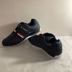 DR.LEONARD'S Orthopedic Diabetic Men’s Casual Sneaker. Navy Red White. Size 13-W